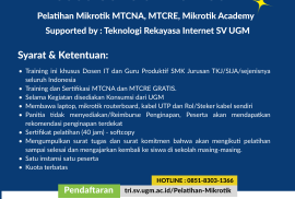 Pelatihan Mikrotik Gratis Forkom TRI UGM x IDN
